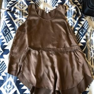 Lunya washable silk pajama set XL